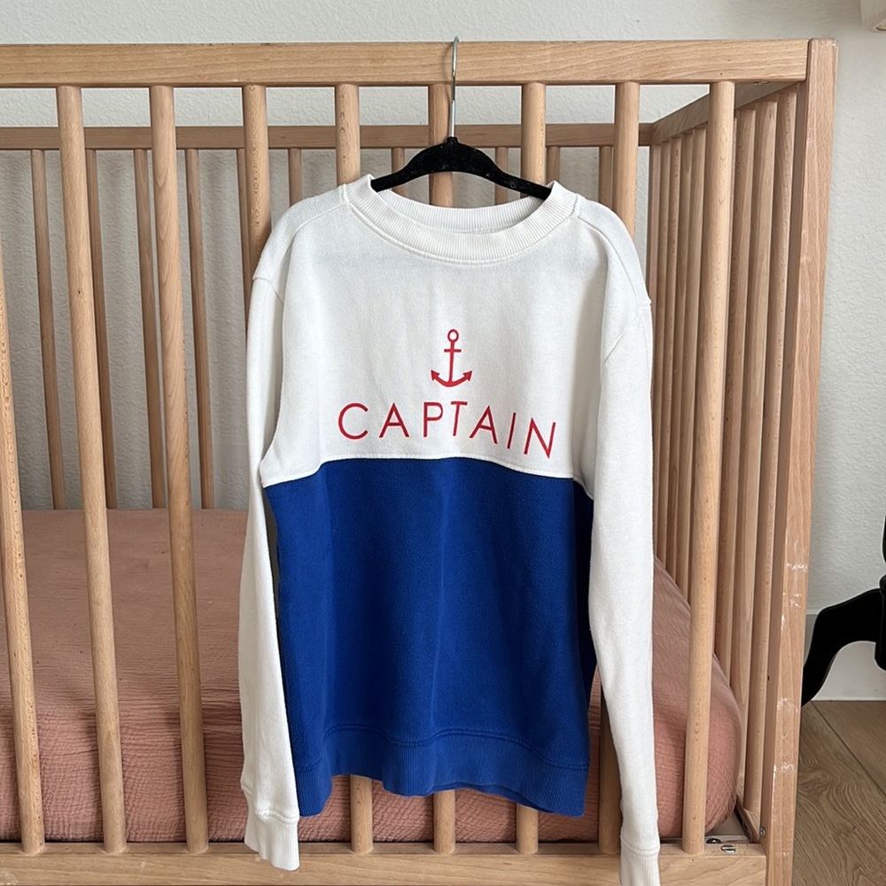 Janie & Jack (VGUC) | captain Colorblock Crewneck sweatshirt lightweight sweater